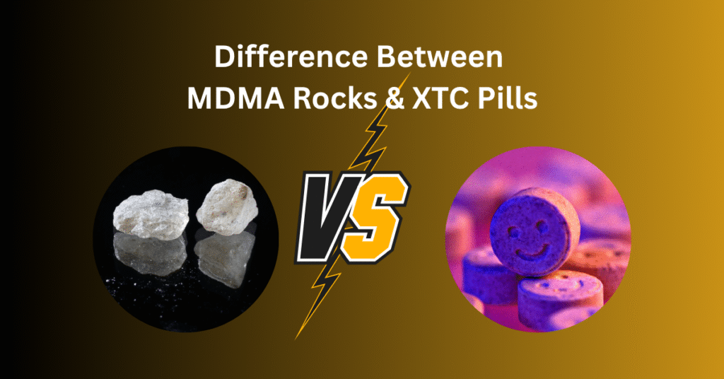difference between molly rocks and xtc pills